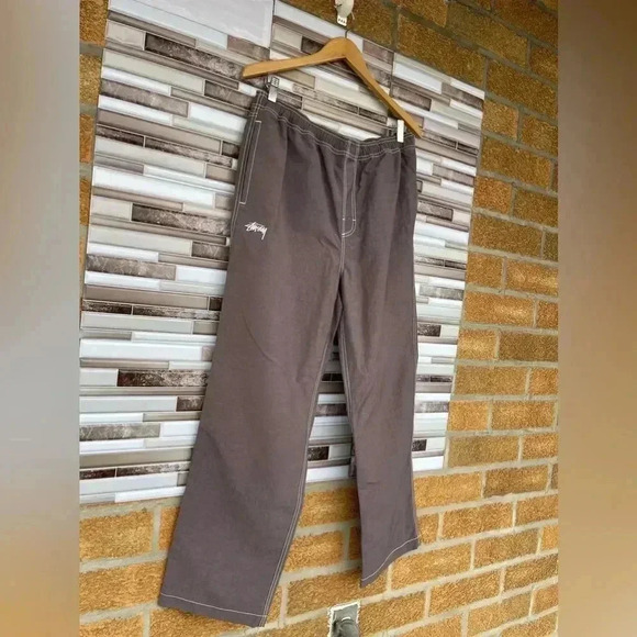 Stussy Nylon Folsom Beach Pants medium Grape - Picture 6 of 17